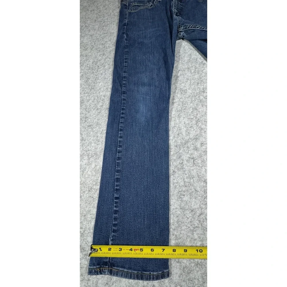 Levis 513 Jeans Mens 34x32 Blue Slim Straight Stretch Denim Medium Wash Pants
